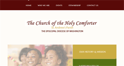 Desktop Screenshot of holycomforterdc.org